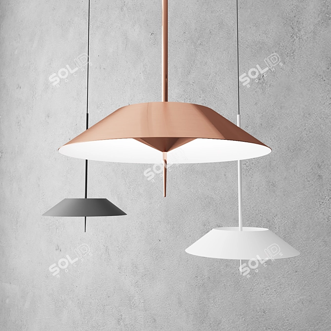 Elegant LED Pendant: MAYFAIR by Vibia 3D model image 1