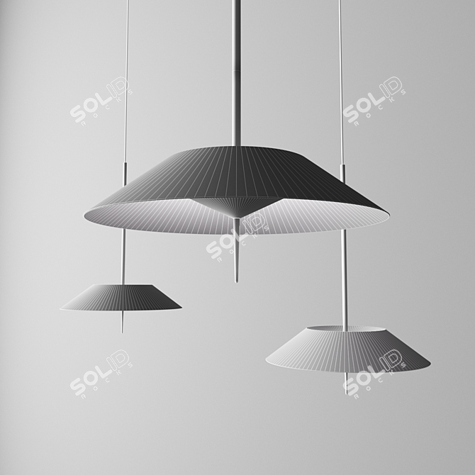 Elegant LED Pendant: MAYFAIR by Vibia 3D model image 2