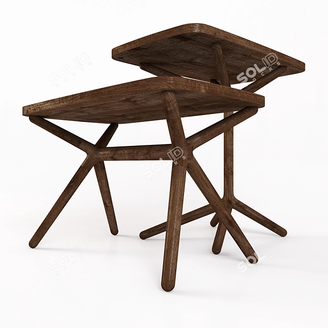 Porada Ics Side Table 3D model image 1