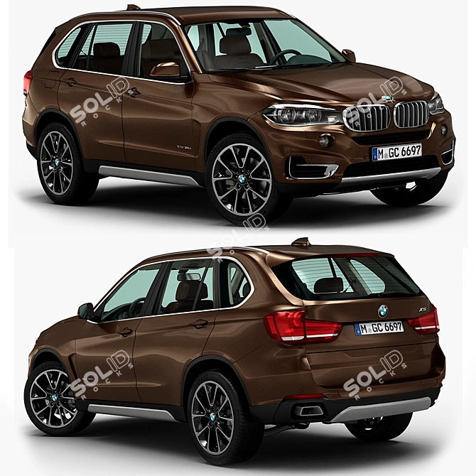 BMW X5 3D Model - High Quality & Detailed 3D model image 1