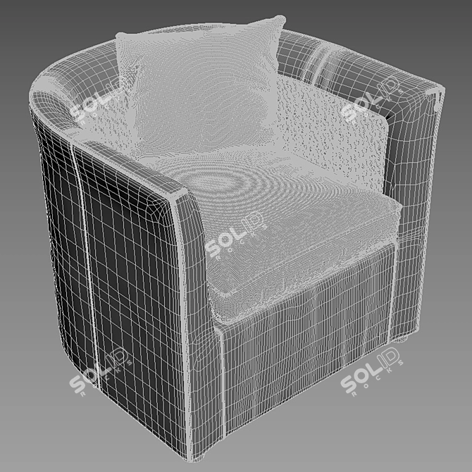 Elegant LANTE chair by Vittoria Frigerio 3D model image 3