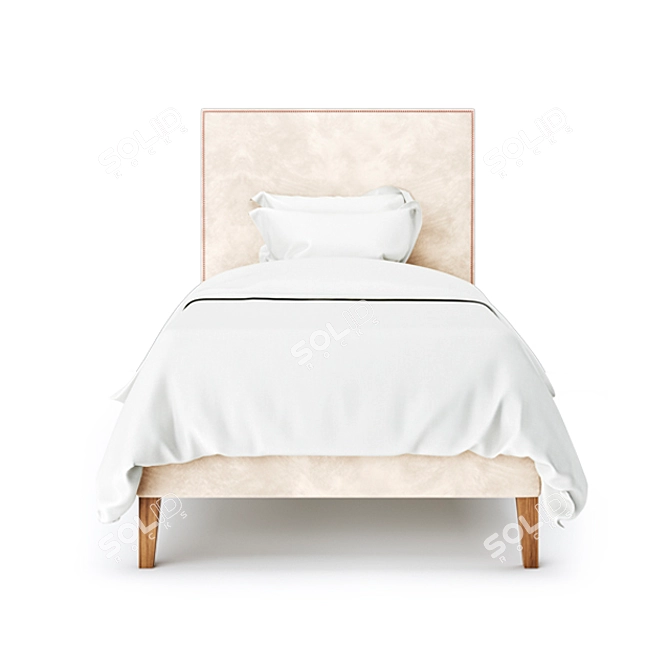 Marko Kraus 90cm Modern Single Bed 3D model image 2