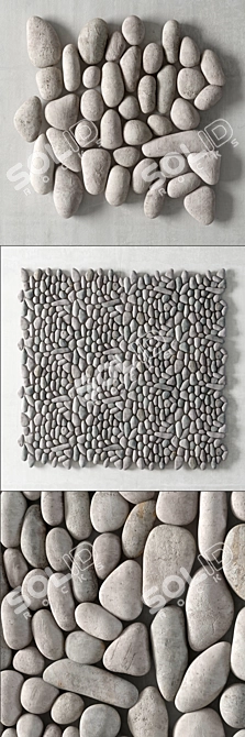 Pristine Pebble Panel 3D model image 2