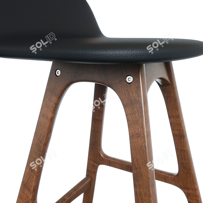 Stylish Torbin-1 Counter Stool 3D model image 3