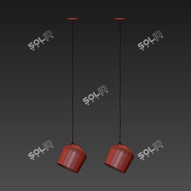 Innolux Pasila Pendant Light: 21cm, Black 3D model image 2