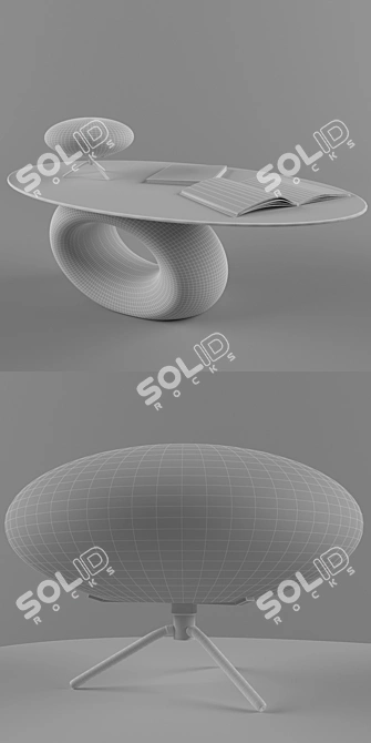 Modern Coffee Table: Orfeo 3D model image 3