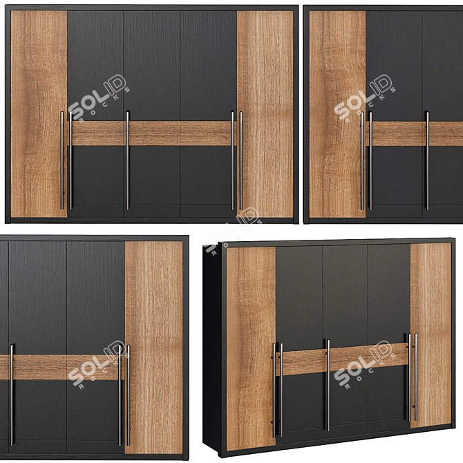 Sleek Wardrobe Style for You 3D model image 1