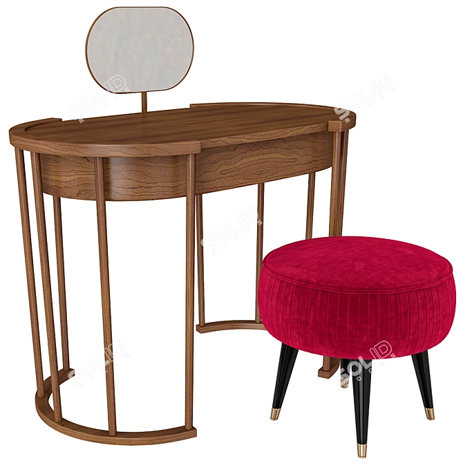 Volpi Sedie Dressing Table: Modern Elegance 3D model image 1