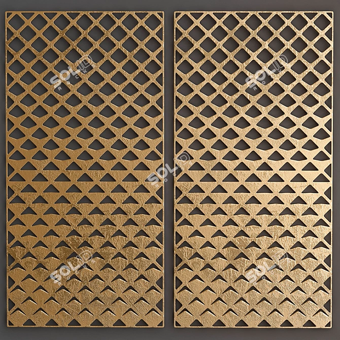 Metal Panel Sheets 3D model image 1