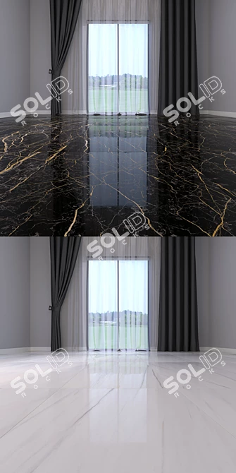 Luxury Marble Floor Set 3D model image 3