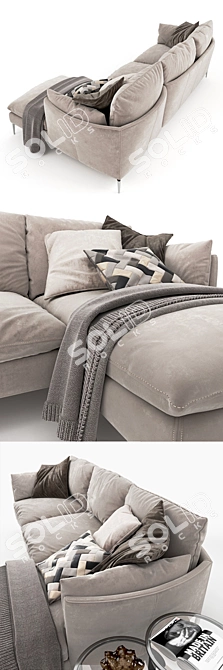 Modular Sofa MAYA: Versatile Comfort 3D model image 2
