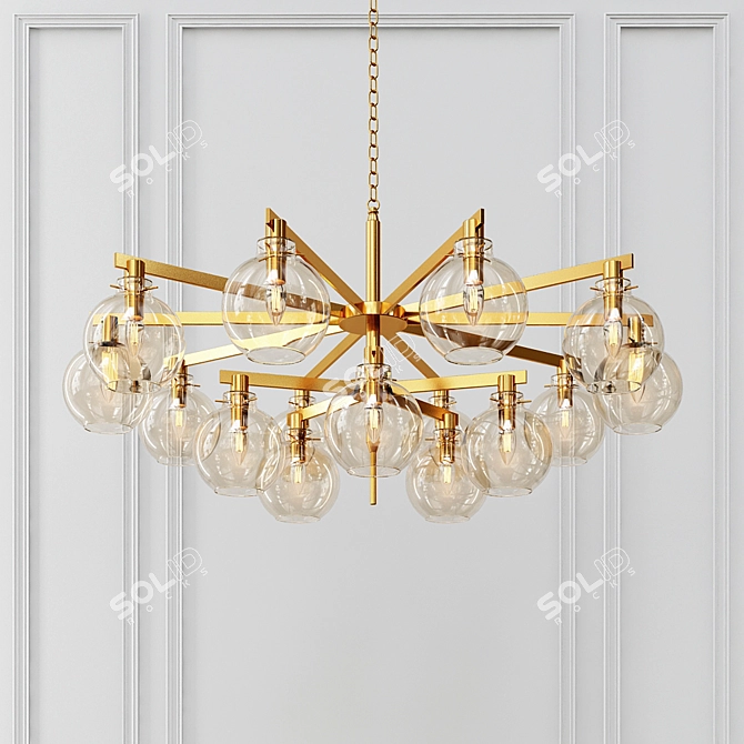 Carmella Pendant Lighting: Modern Elegance 3D model image 1