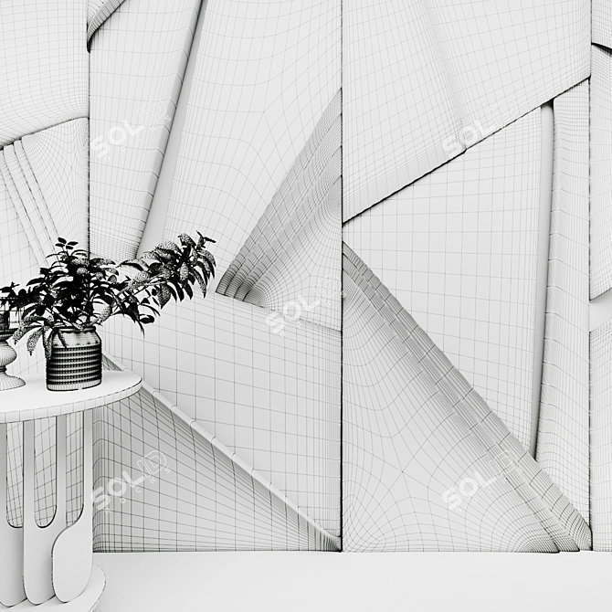 Luxury Soft Panel: Elegant Decor for Any Space 3D model image 3