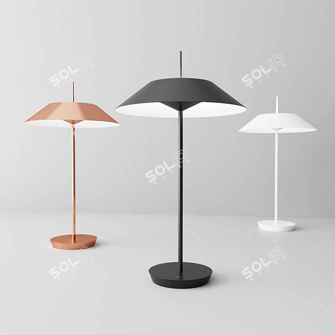 Elegant MAYFAIR Table Lamp by Vibia 3D model image 1