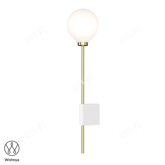 Lanta Wall Lamp: Elegant Illumination for Any Space 3D model image 1