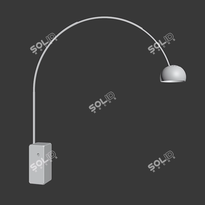 Arco Flos Modern Floor Lamp 3D model image 2