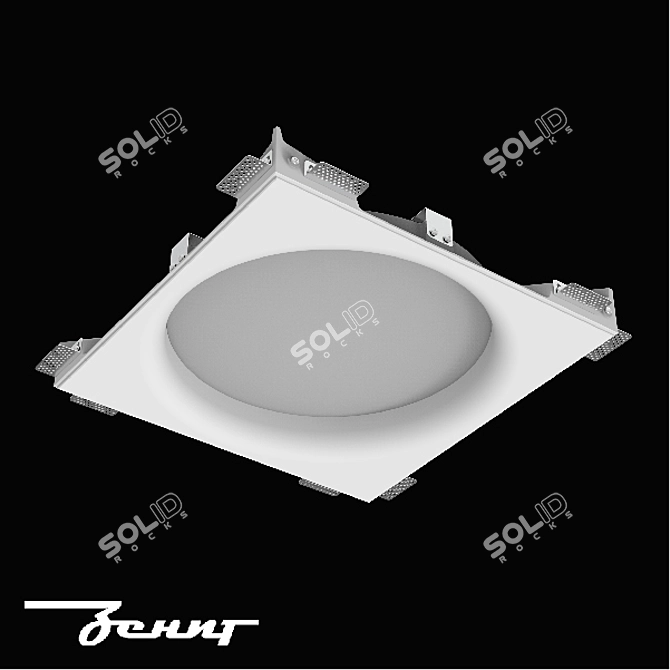 Title: Minimalist Recessed Light ZENIT STP 3D model image 4