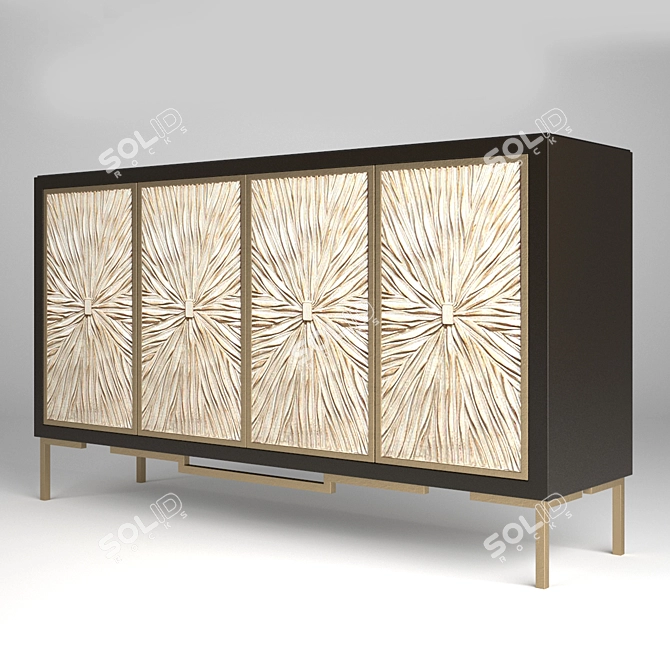 Stylish Garda Decor Dresser  3D model image 2