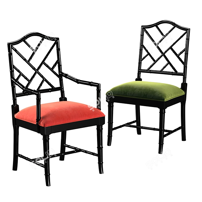 Elegant Ladies Chair 3D model image 1