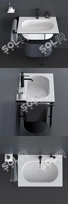 Elegant Kyros Vanity - Functional & Stylish 3D model image 2