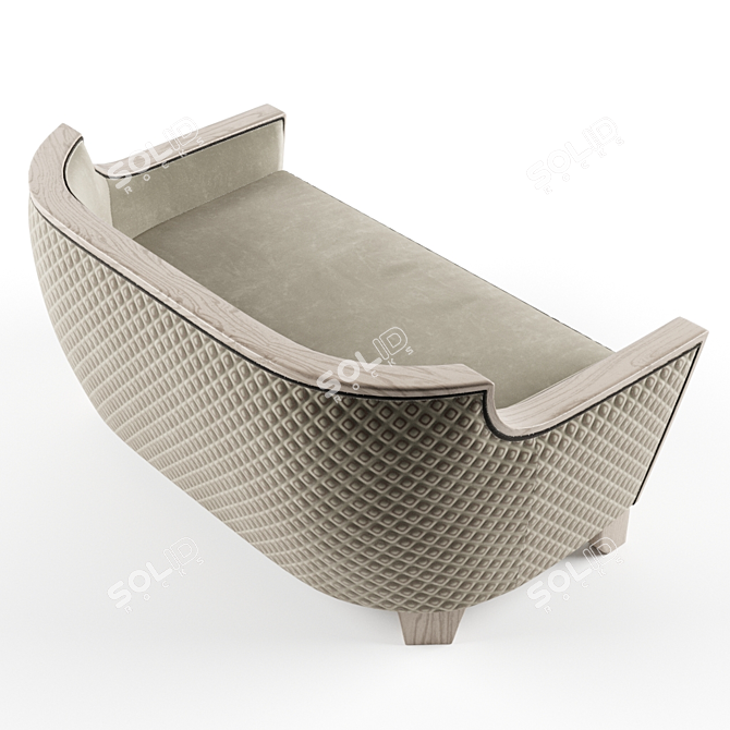 Milano Collection Acquamarina Sofa: Elegant Design & Comfort 3D model image 2