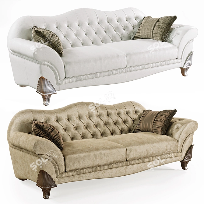 Luxury Mantellassi Sofa - Italian Elegance 3D model image 1