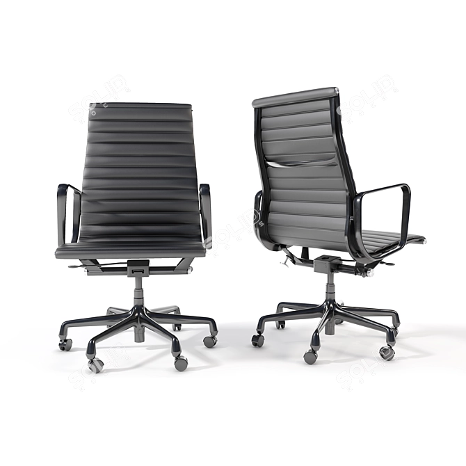 Eames Aluminum Group Executive Chair: Sleek Design, Ultimate Comfort 3D model image 1