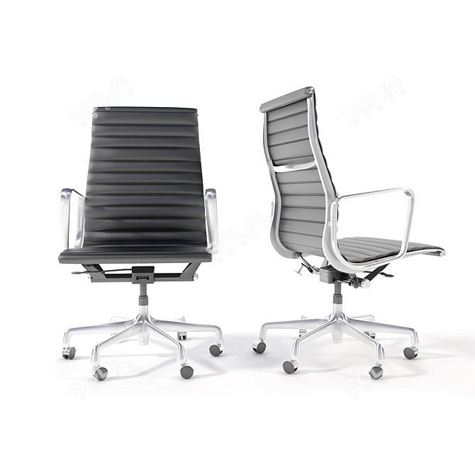 Eames Aluminum Group Executive Chair: Sleek Design, Ultimate Comfort 3D model image 2