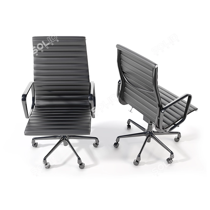 Eames Aluminum Group Executive Chair: Sleek Design, Ultimate Comfort 3D model image 3