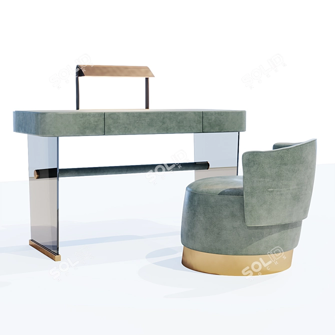 Elegant Baxter HAZEL Table 3D model image 2