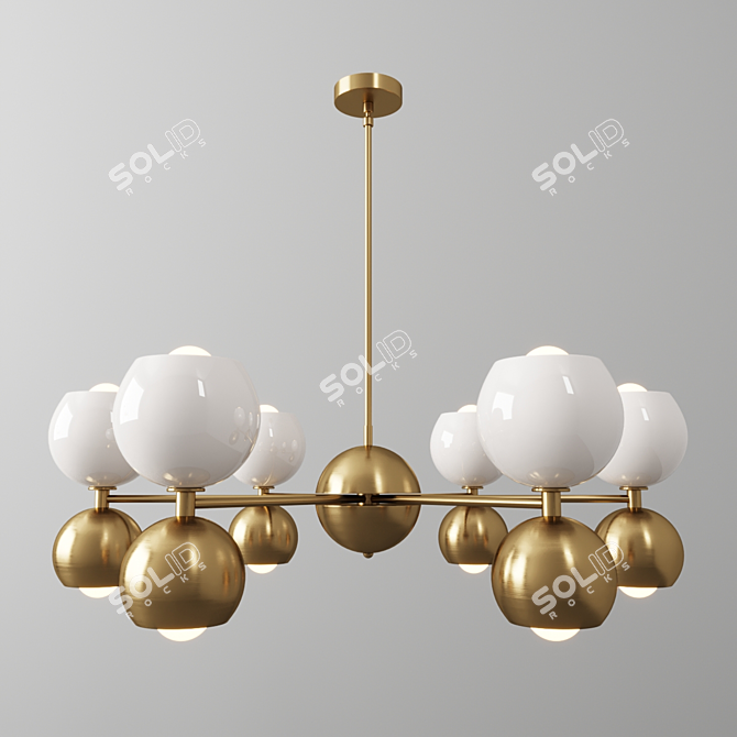 Mid-Century Betty Chandelier 3D model image 1