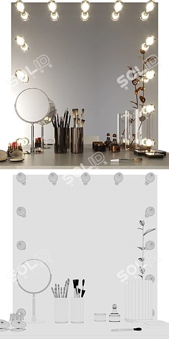 GlamLight Vanity Set 3D model image 3