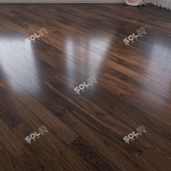 Coswick American Walnut Classic Parquet 3D model image 1