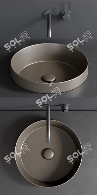 Cielo Enjoy 40: Sleek Ceramic Washbasin 3D model image 2