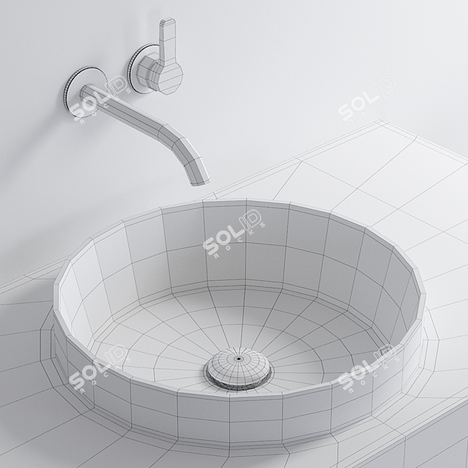 Cielo Enjoy 40: Sleek Ceramic Washbasin 3D model image 3