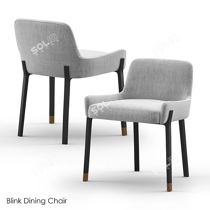 Stellar Blink Bar Stool: Modern Art Deco Design 3D model image 5