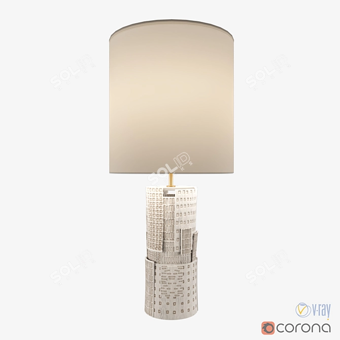 Kelly Wearstler Pastiche: Elegant Table Lamp 3D model image 1
