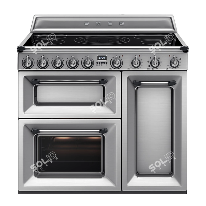 Smeg TR93IX: The Ultimate Cooking Power 3D model image 1