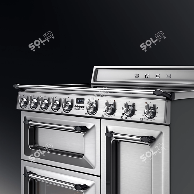 Smeg TR93IX: The Ultimate Cooking Power 3D model image 2