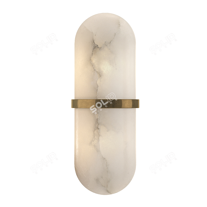 Kelly Wearstler Melange LED Brass Sconce 3D model image 1