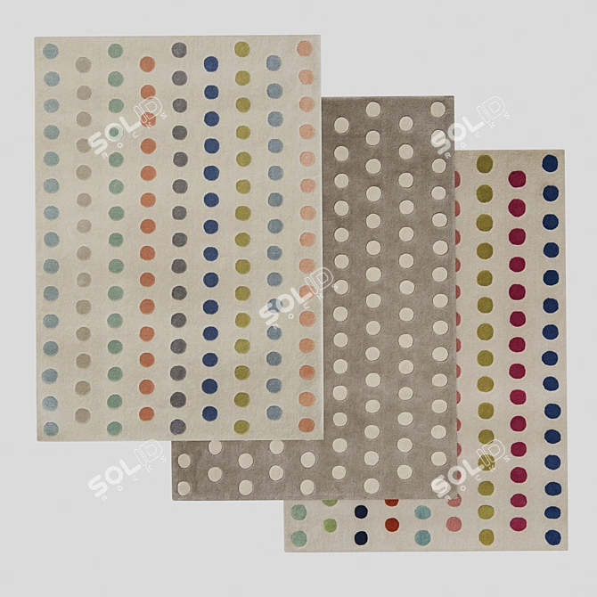 Dotty Collection: Stylish Villa Nova Carpets 3D model image 2