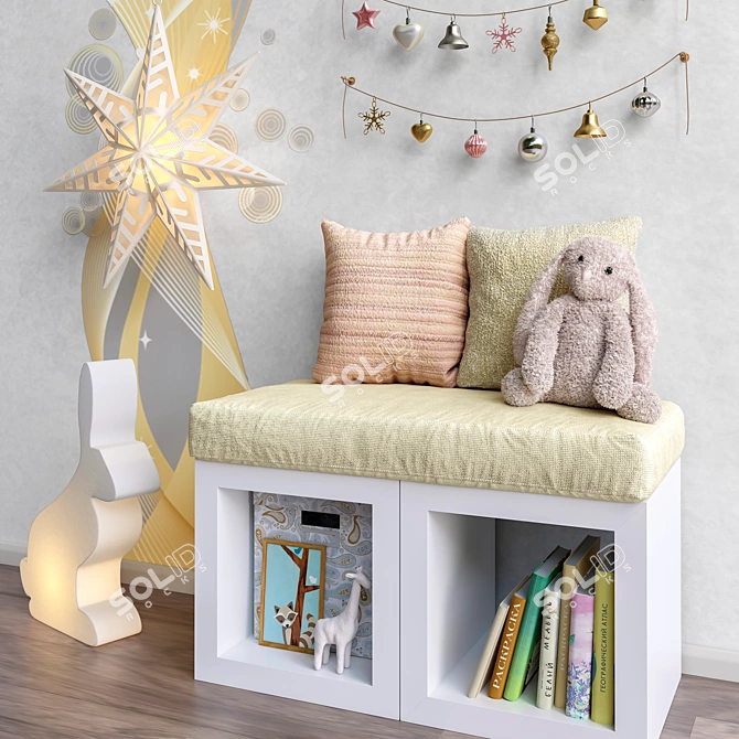 Kids Furniture and Toy Set 3D model image 2