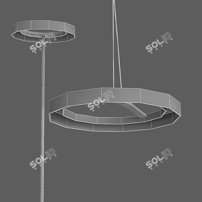 Osaka Metal Lighting Set 3D model image 2