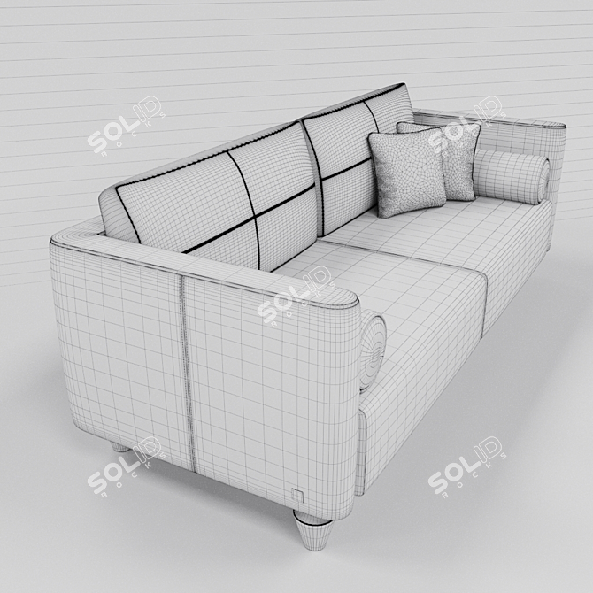 Luxury Elegance: Smania Humphrey Sofa 3D model image 3