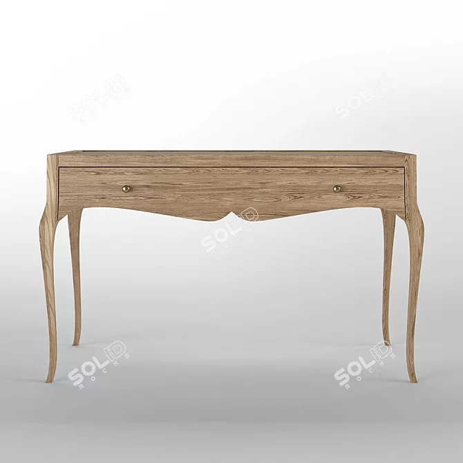 Villagio Writing Desk - Functional and Stylish 3D model image 1