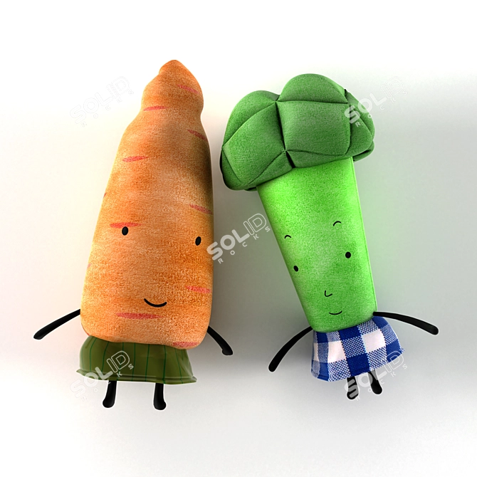 Vibrant Veggie Play Set 3D model image 2