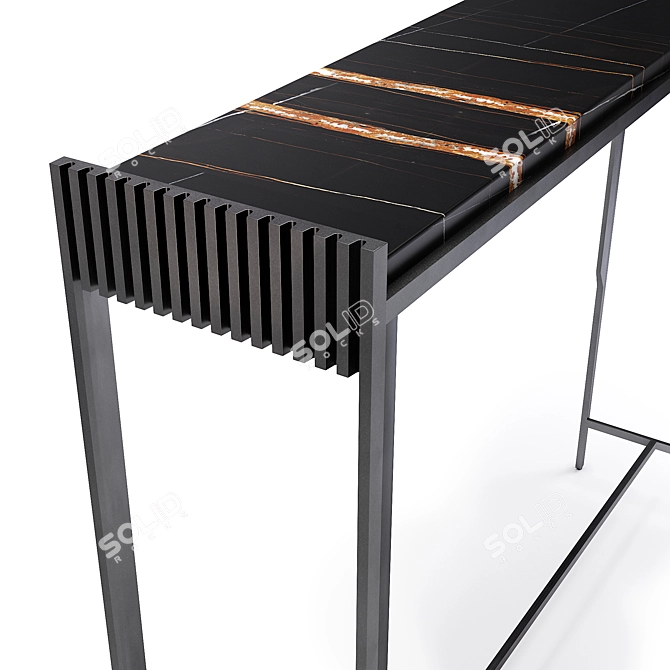 Elegant Clavier Console: Holly Hunt 3D model image 3