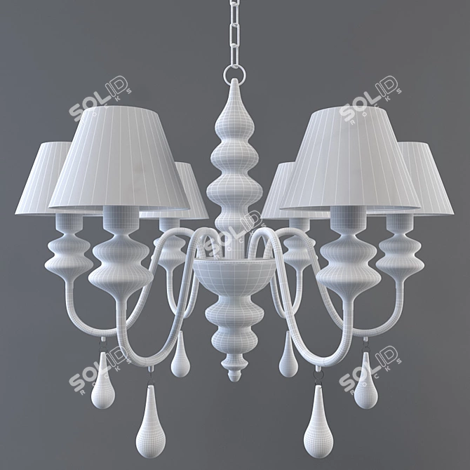

Colorful Round Chandelier 3D model image 3