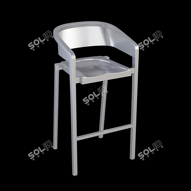 Sleek Emeco Soso Stool 3D model image 1