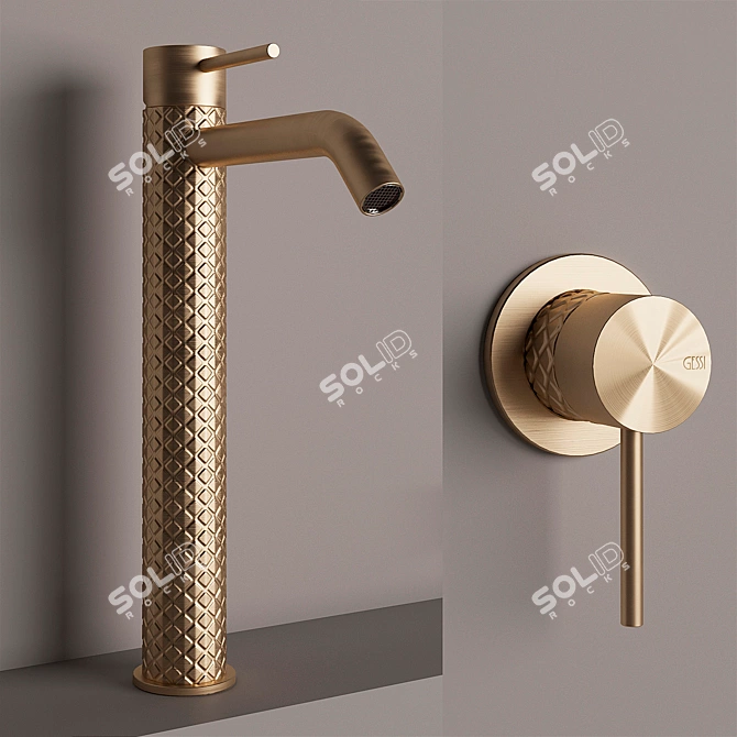 Gessi 316 INTRECCIO: Exquisite Bathroom Designs 3D model image 2